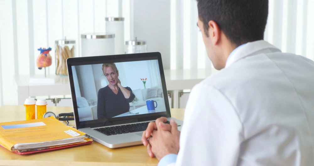 video call between doctor and patient